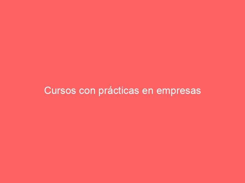 Cursos con prácticas en empresas