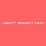 Declaración responsable en España