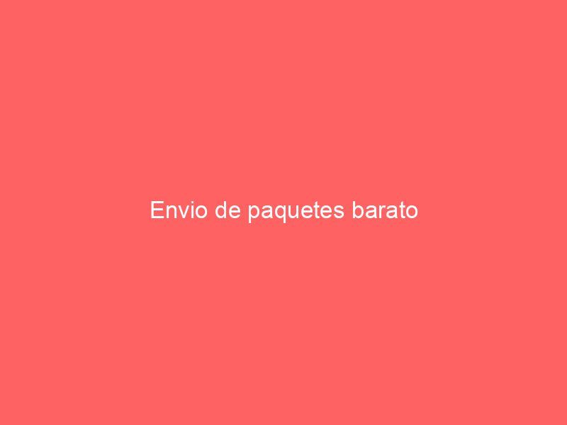 Envio de paquetes barato