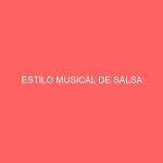 ESTILO MUSICAL DE SALSA