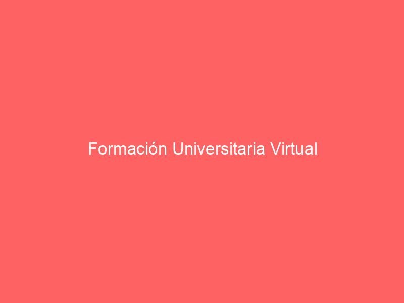 Formación Universitaria Virtual