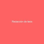 Redacción de tesis