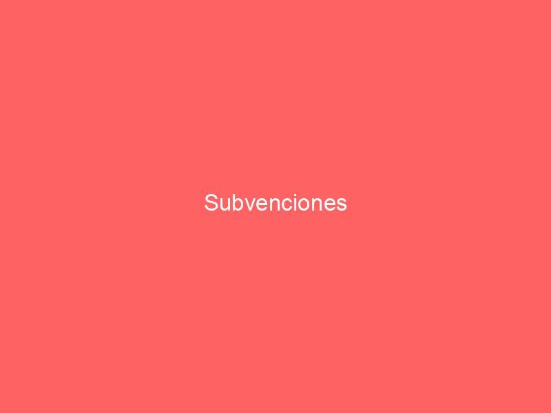 Subvenciones