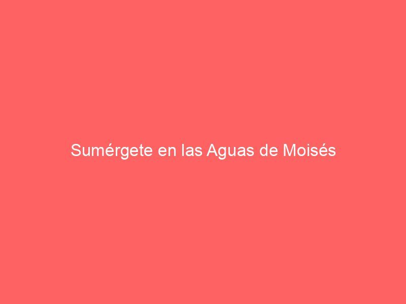 Sumérgete en las Aguas de Moisés