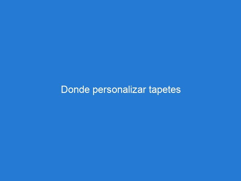 Donde personalizar tapetes