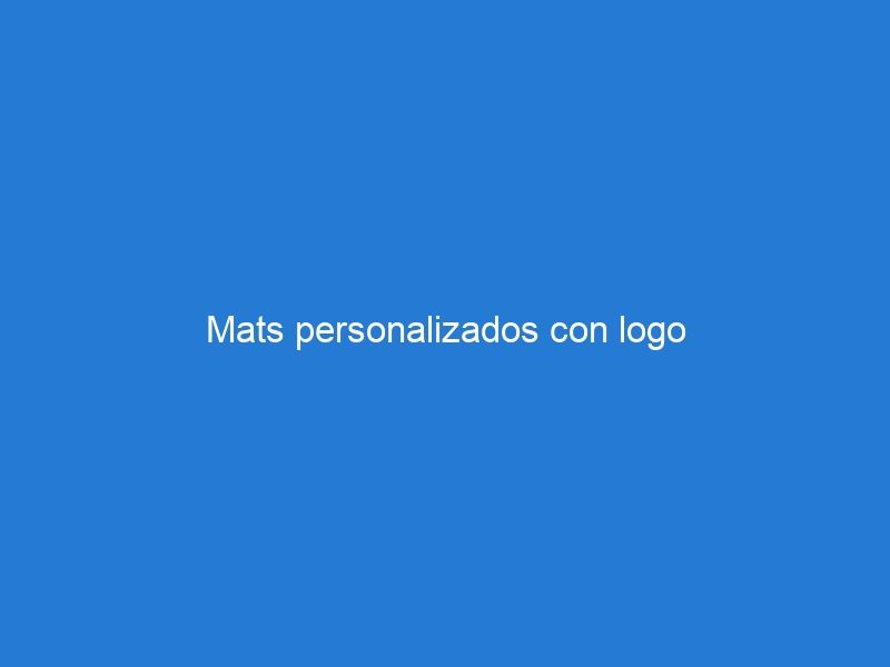 Mats personalizados con logo