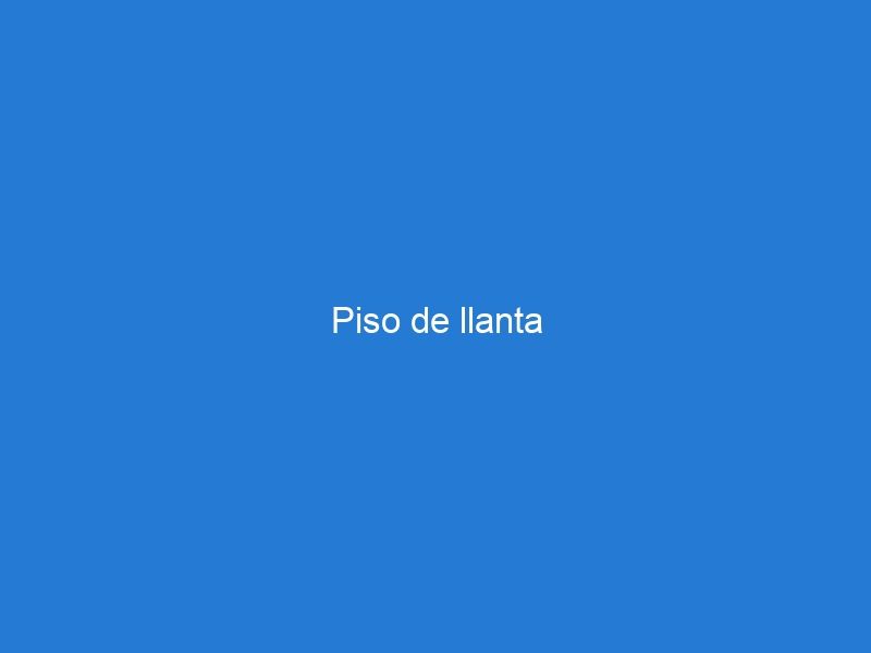 Piso de llanta