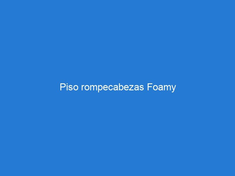 Piso rompecabezas Foamy