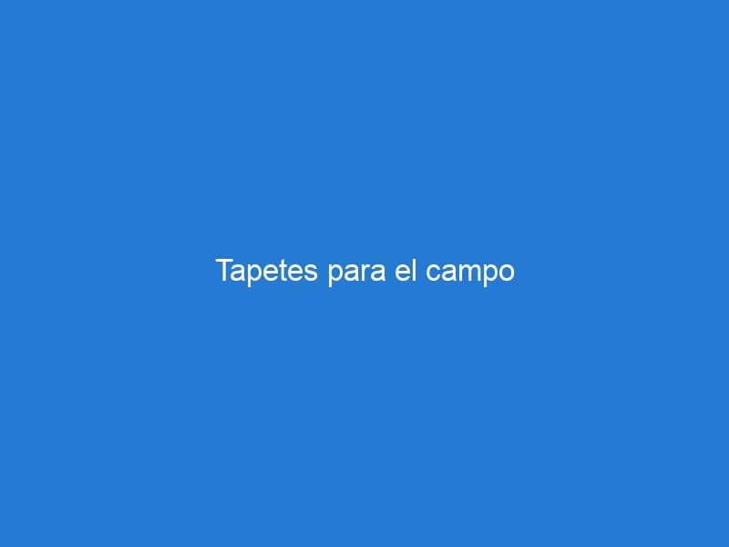 Tapetes para el campo