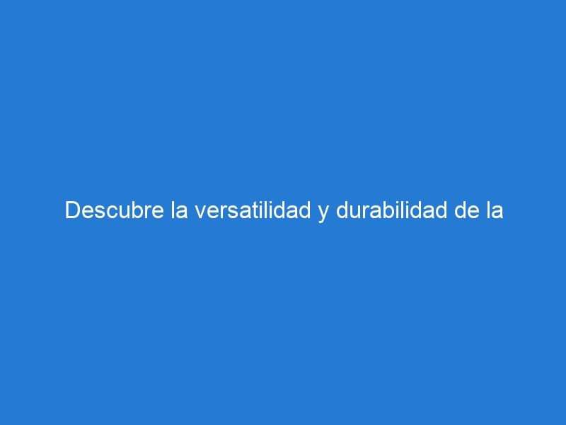 Descubre la versatilidad y durabilidad de la Loseta de Caucho