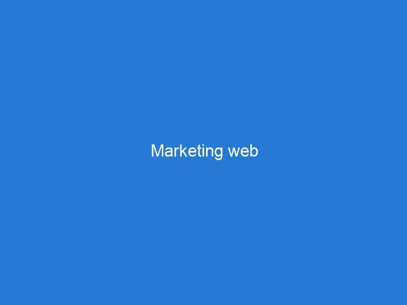 Marketing web