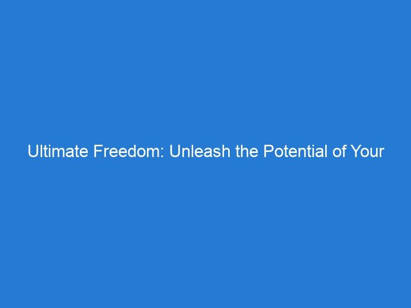 Ultimate Freedom: Unleash the Potential of Your iPhone with Online Unlocking