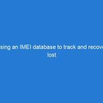 Using an IMEI database to track and recover lost or stolen devices